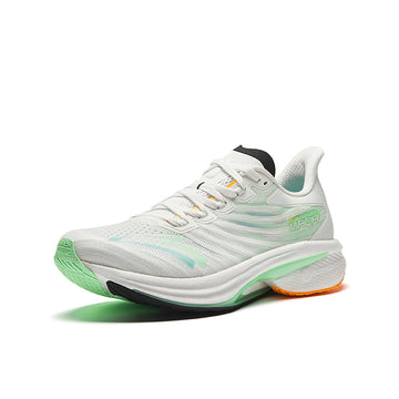 ANTA Men Mach 4.0 Running Shoes In White/Fluorescent Green
