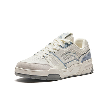 ANTA Women Lifestyle Flame 5.0 Breezelea X-Game Shoes In Ivory White/Dusty Blue