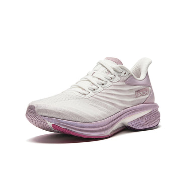 ANTA Women Mach 4.0 Running Shoes In Paper White/Pink