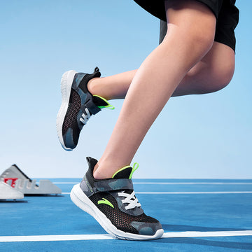 wearing sports shoes