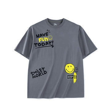 ANTA Men Smiley Lifestyle Short Sleeve T Shirt