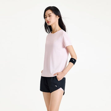 ANTA Women Cross Training  Shirt Shorts Set