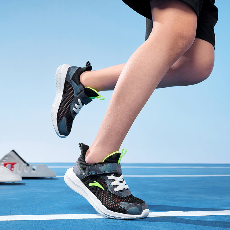 wearing sports shoes